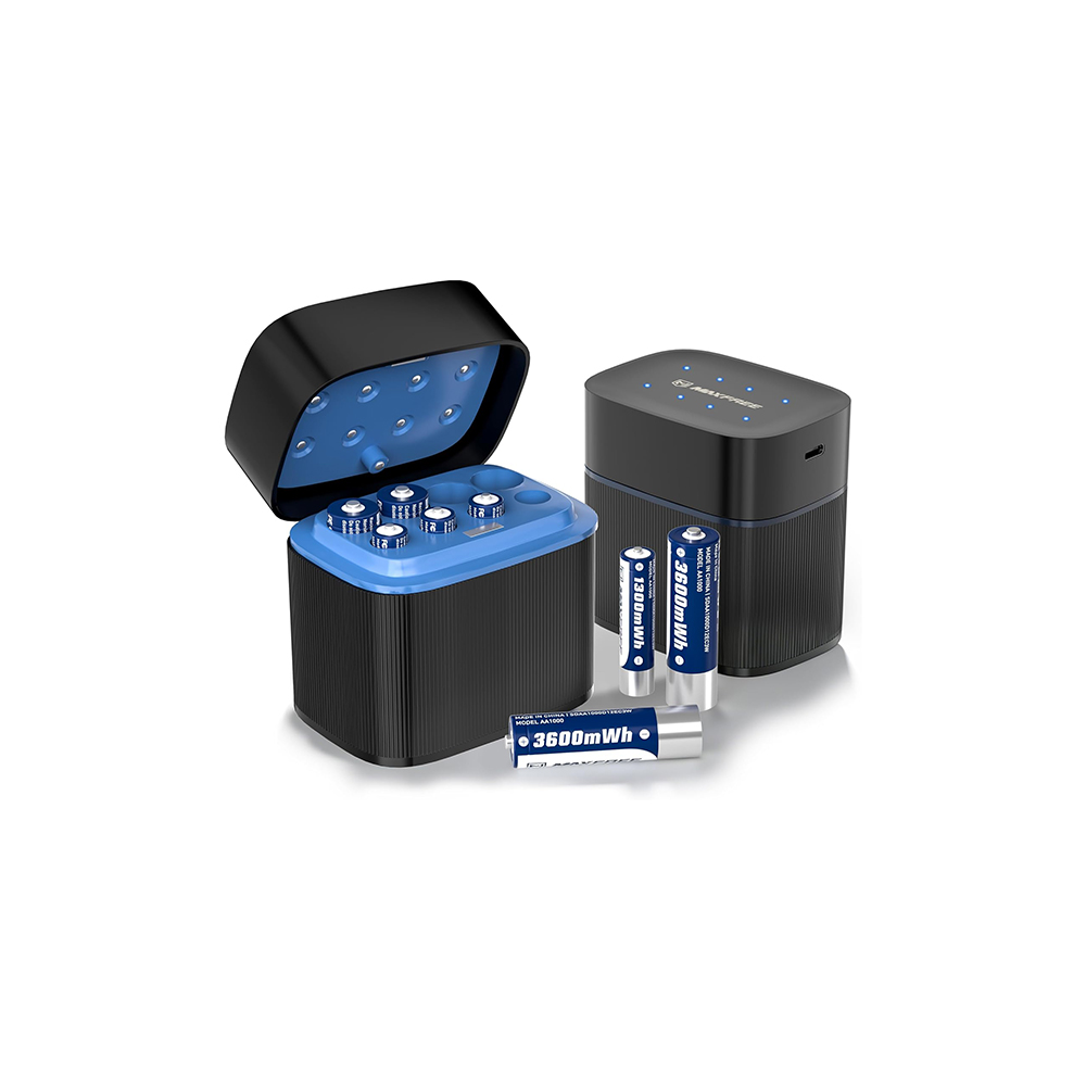 Maxfree Rechargeable Batteries (4xAA and 4xAAA)