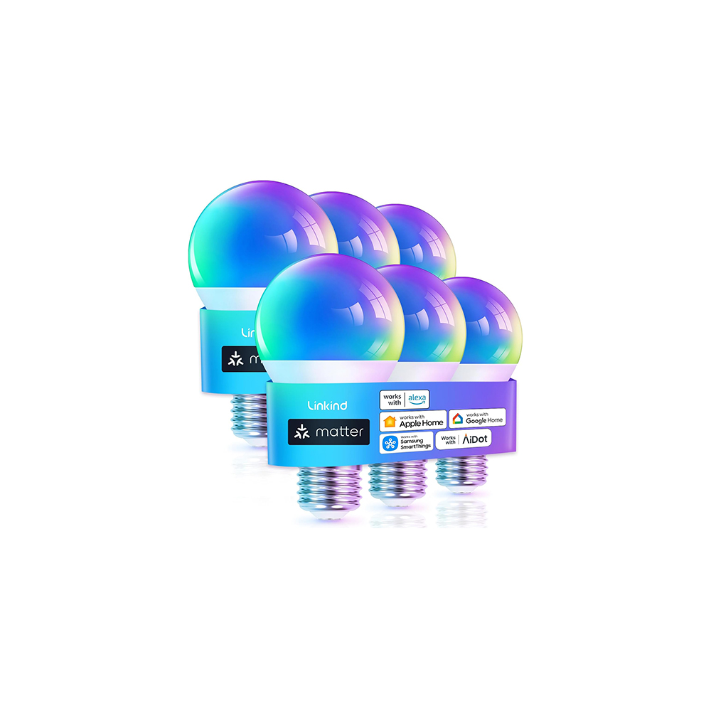 Linkind Matter Smart Light Bulb (6-Pack)